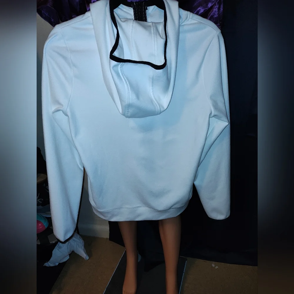 Men's White Zip-Up Jacket - Picture 3 of 4